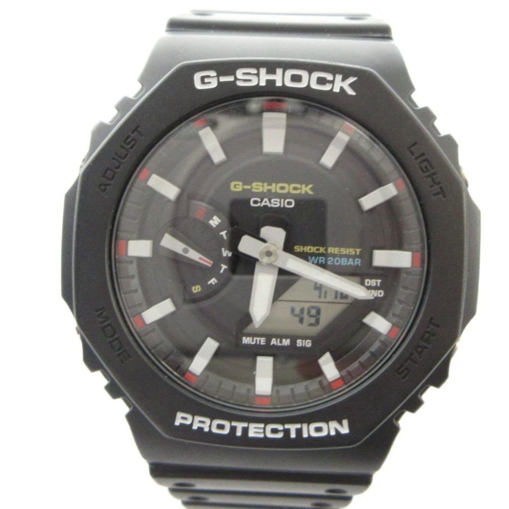 CASIO G SHOCK GA 2100RL Wristwatch Watch Analog Digital with Calendar Date Black