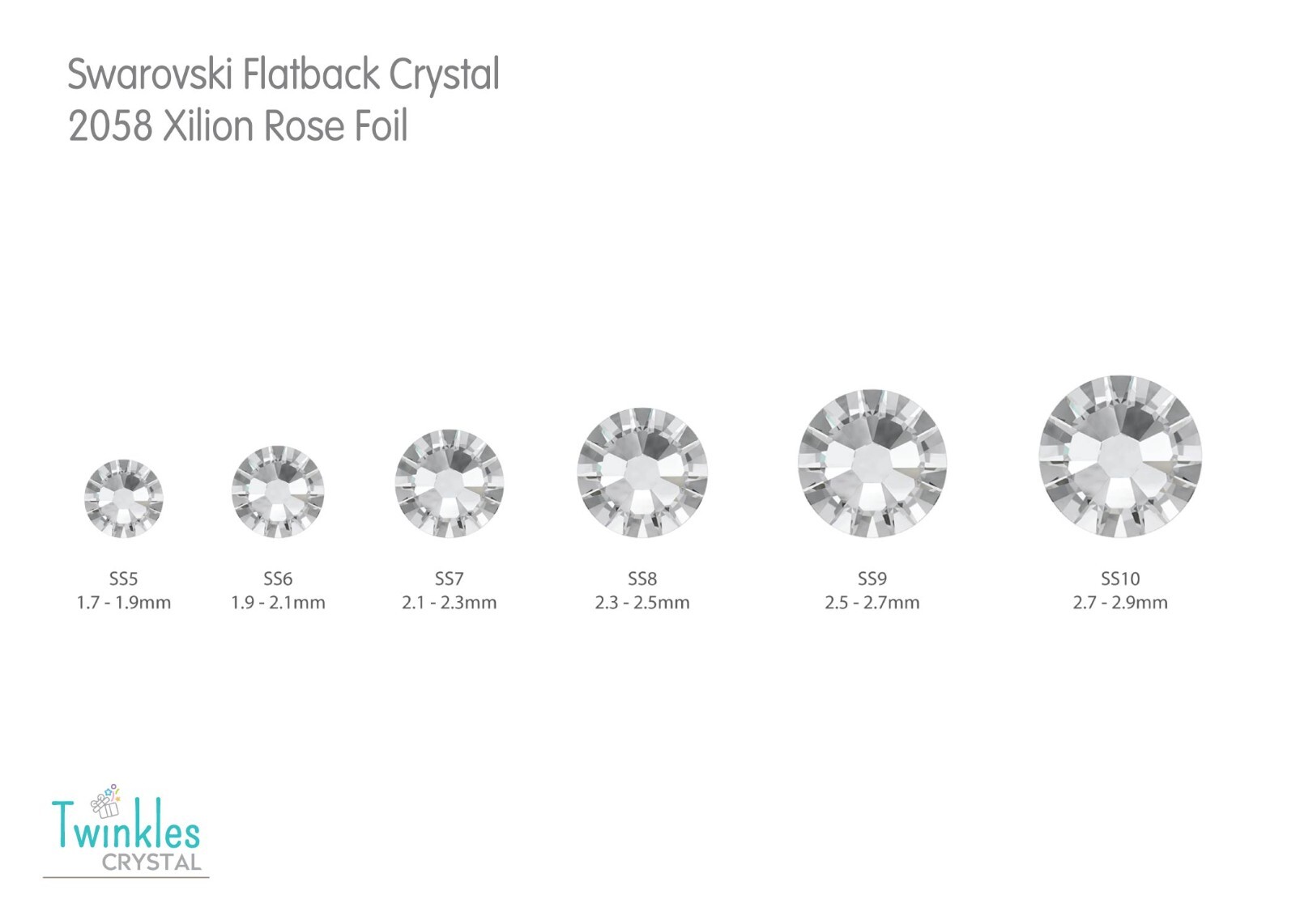 Factory Pack 2058/2088 – Swarovski FlatBack Crystal Foil Rhinestone
