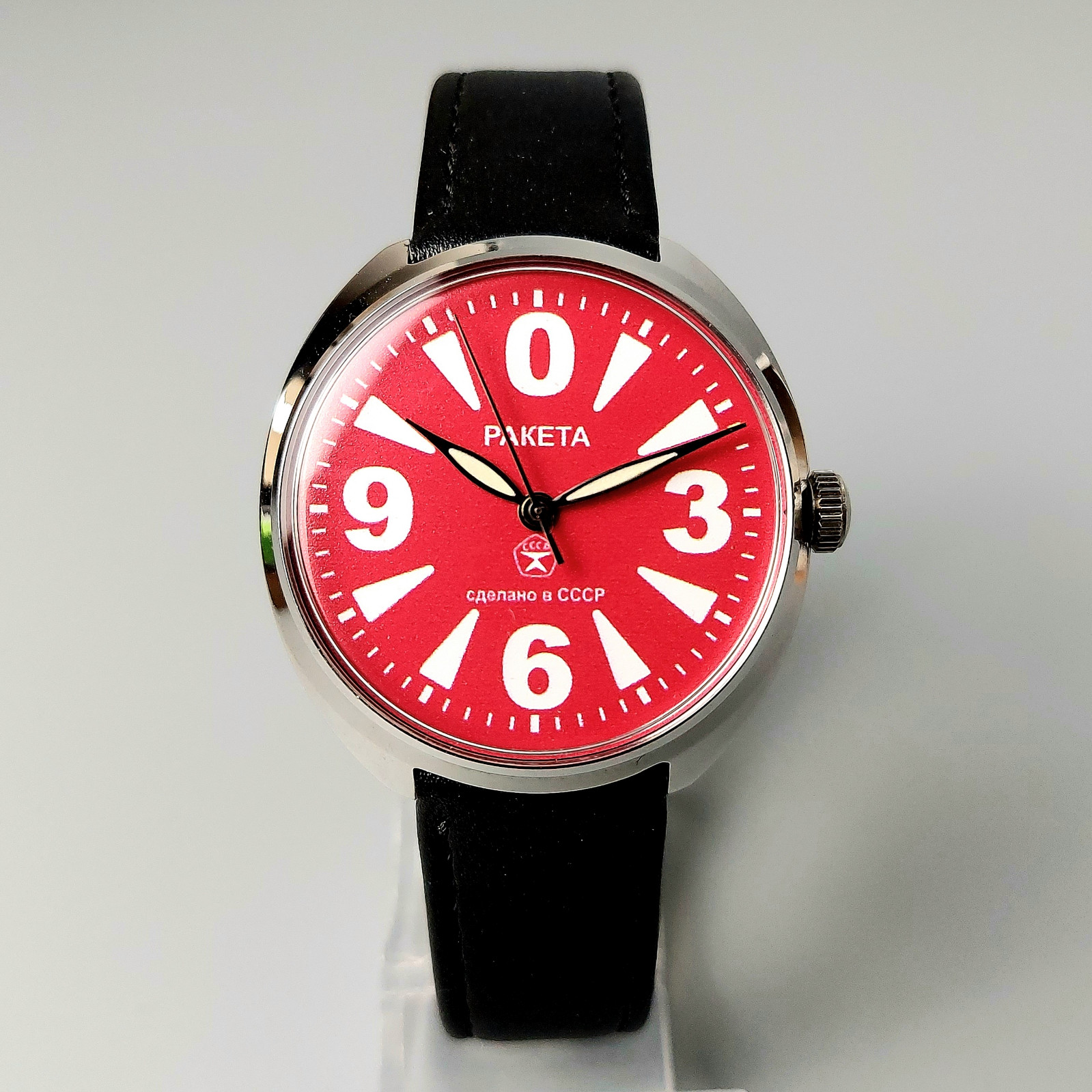 Soviet Wristwatch RAKETA BIG ZERO Vintage Men’s Watch Made in USSR Serviced