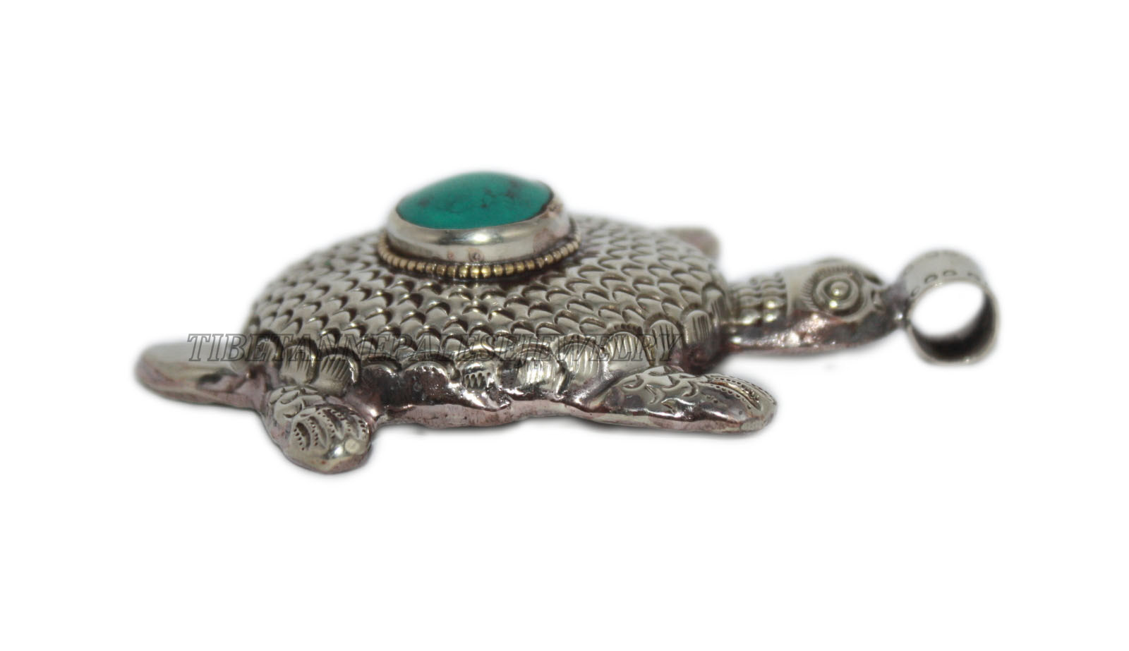 Turquoise pendant Turtle Pendant Animal Pendant Tibetan Pendant Nepalese Pendant