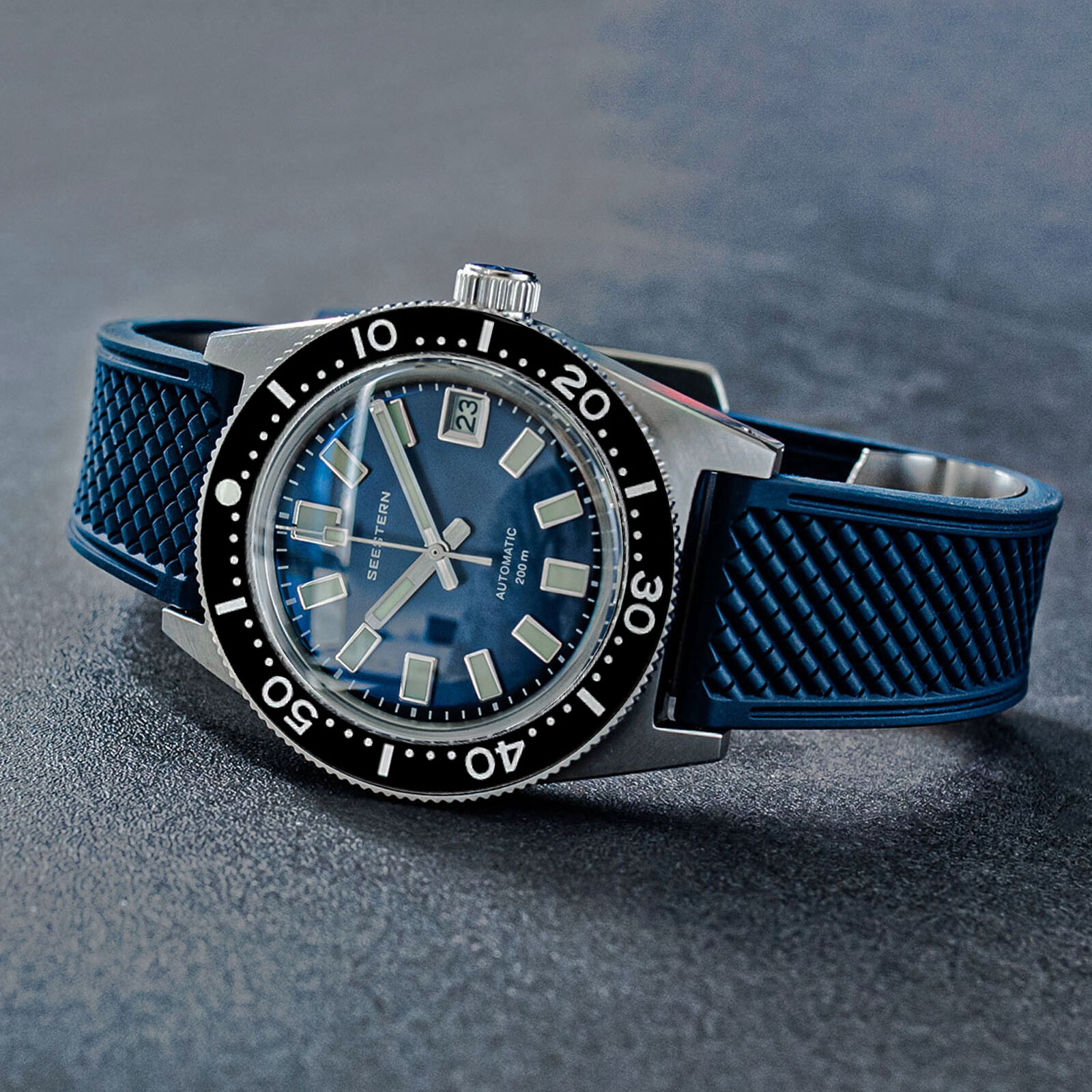 Seestern V3 62MAS 20ATM Genuine Ceramic Bezel 200m DIVER’S Watch SE2021-D62S-BB