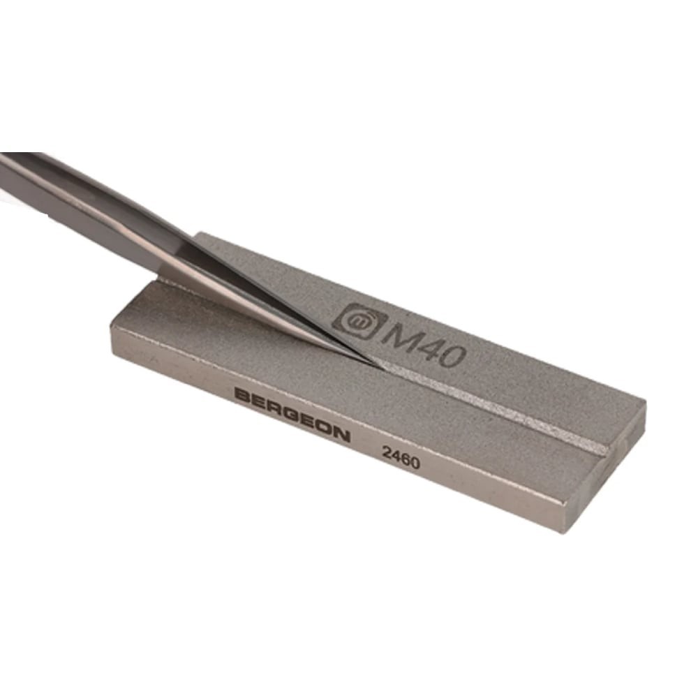 Bergeon 2460 Grinding Stone for Tweezer Tips, 6 x 75 x 25 mm, Watch Tool