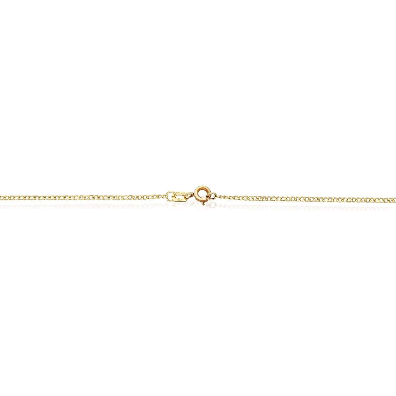 Solid 14K Gold Filled 1.5mm Cuban-Curb Chain Necklace 16″, 18″, 20″, 22″, 24″