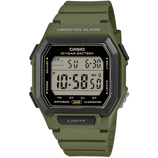 [US Stock] CASIO Collection STANDARD Watch W-738H-3AJF 10year battery life Olive