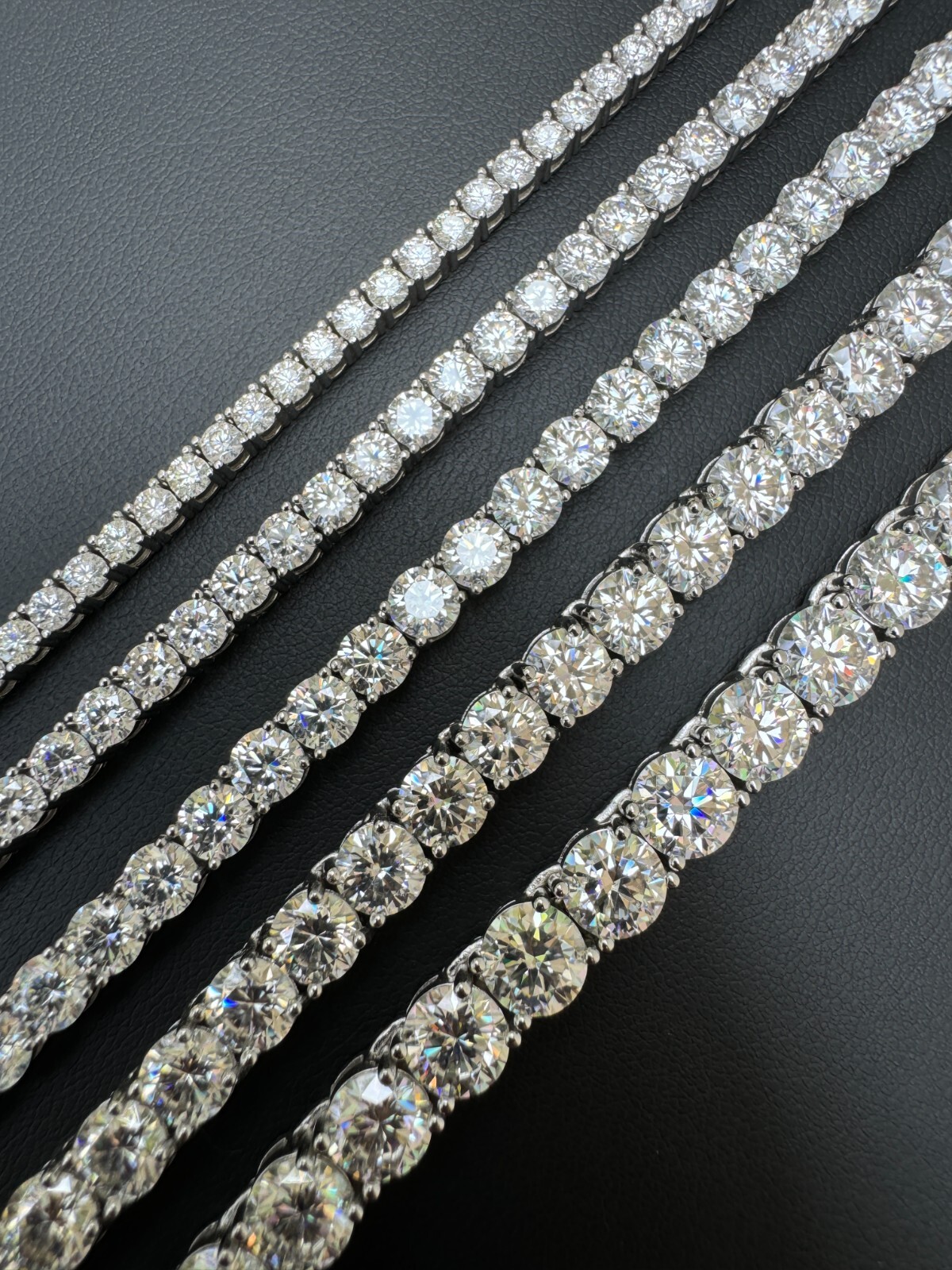 Tennis Chain Real SOLID 925 Sterling Silver CZ ICED Necklace Chain Hip Hop