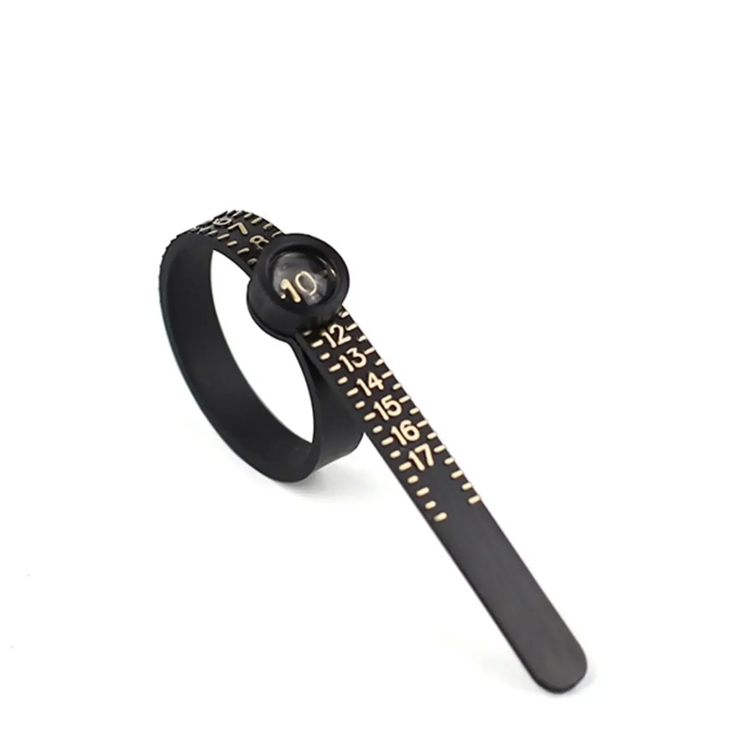Ring Sizer with Magnifier – US/UK/EU/HK Jewelry Measuring Ruler for Finger