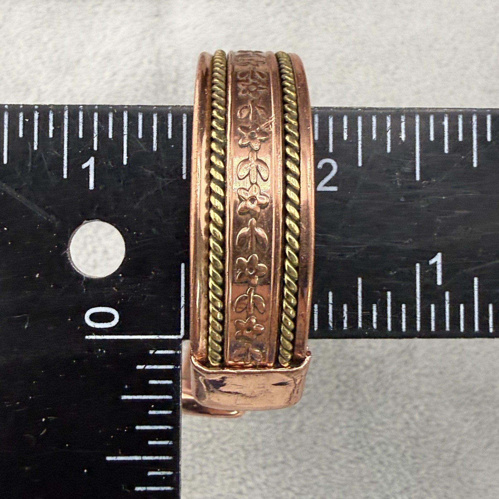 Copper Cuff Bracelet Magnetic 6.5”