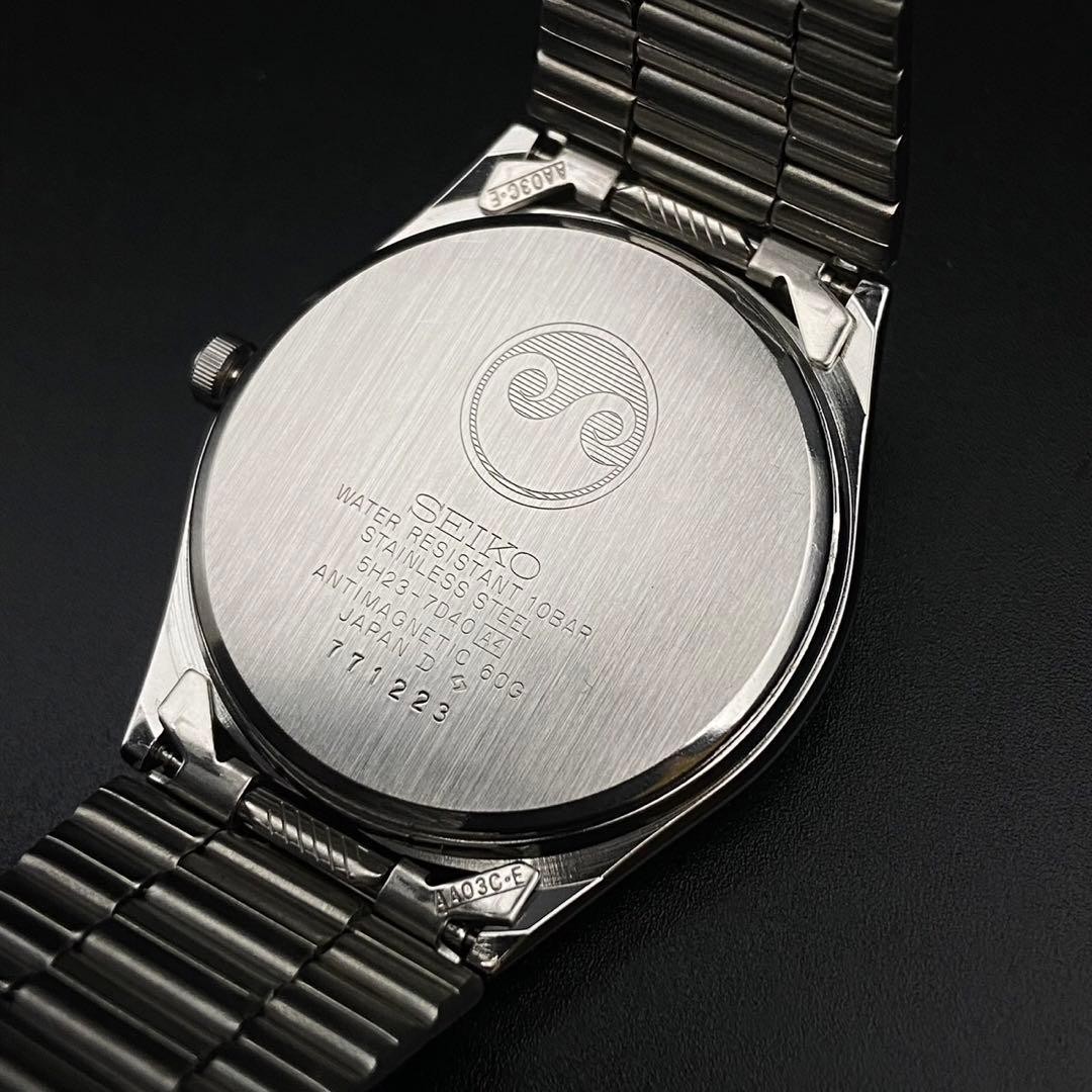 Working item SEIKO Chronos Day Date Wristwatch 5H23 7D40 New Battery