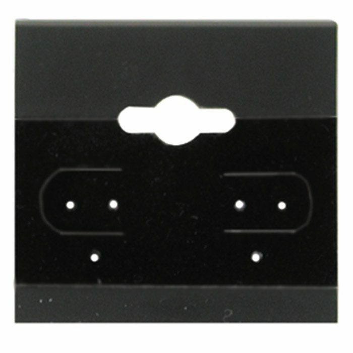 1-1/2″ x 1-1/2″ Plastic Jewelry Earring Display Hanging Cards ~ Pack of 100