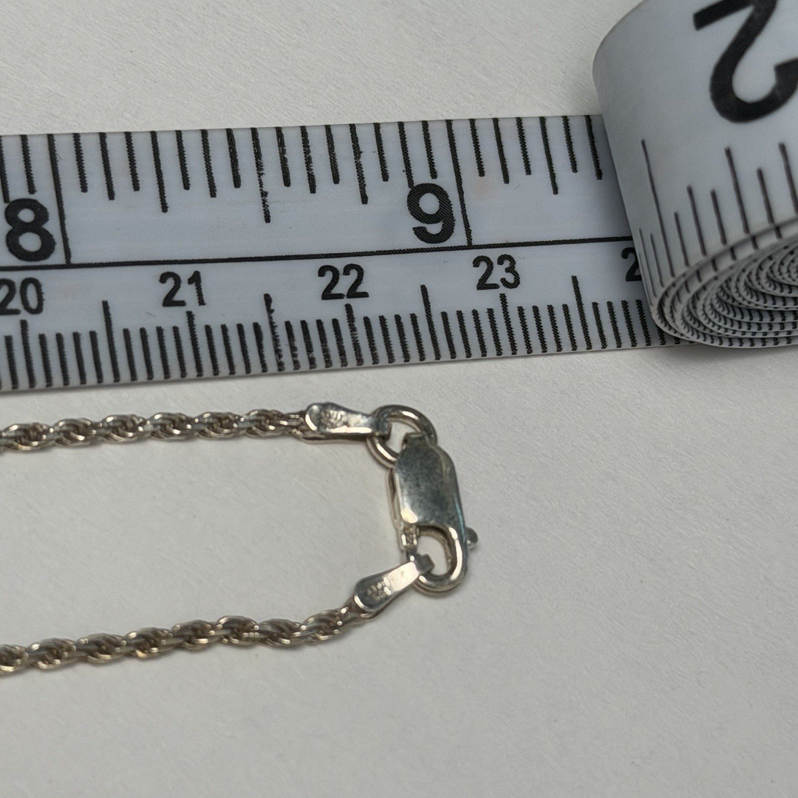 18″ Sterling Silver 925 Hawaiian Scroll Barrel Slide Charm Silver Rope Necklace