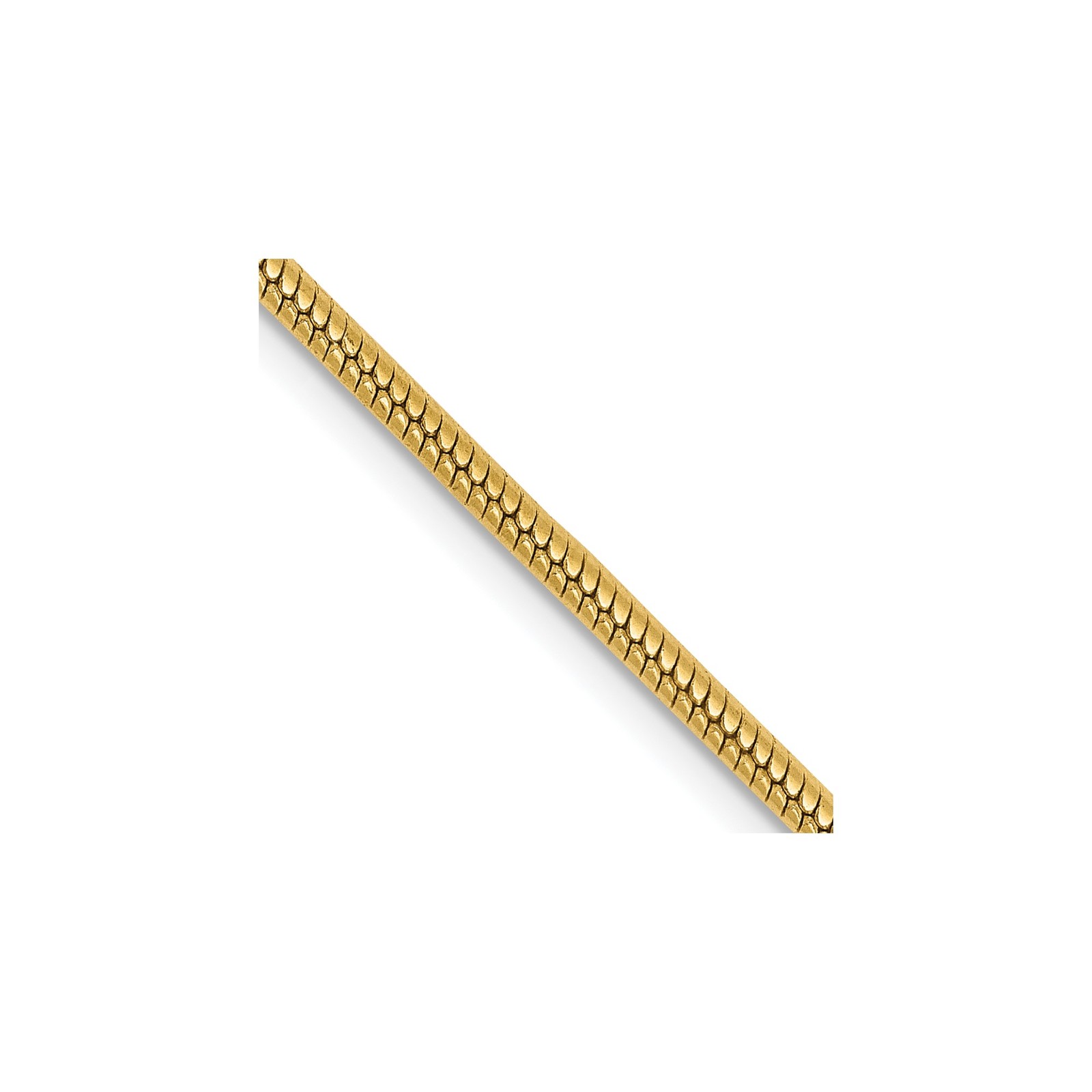 14K Yellow Gold 1-1.85mm Snake Chain Necklace 16-30 Inch Mens Womens