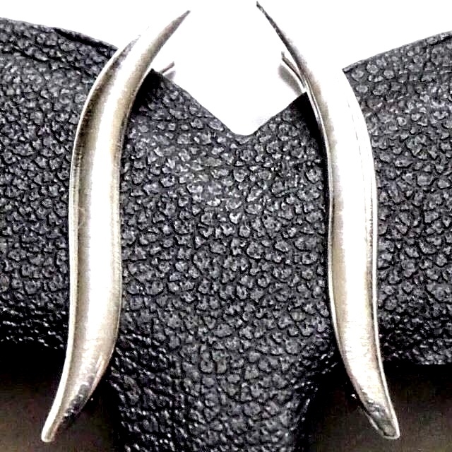 SOLID 925 Sterling Silver 0.65g Crawler Climber Wave Cuff Sweep Earpin Earrings