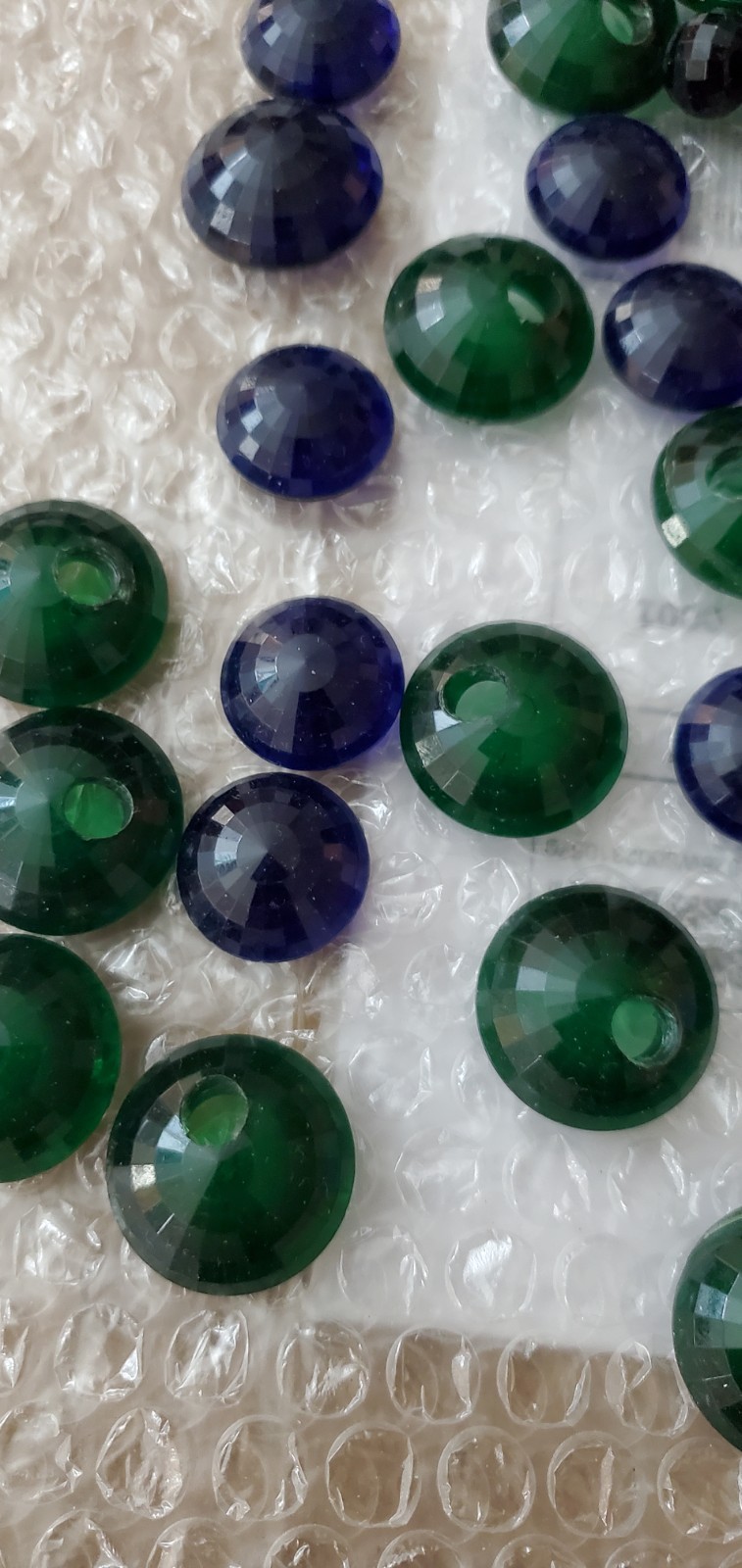 Vintage 1950s Transparent Lucite Cabachons Purple Forest Green Midnight Blue +