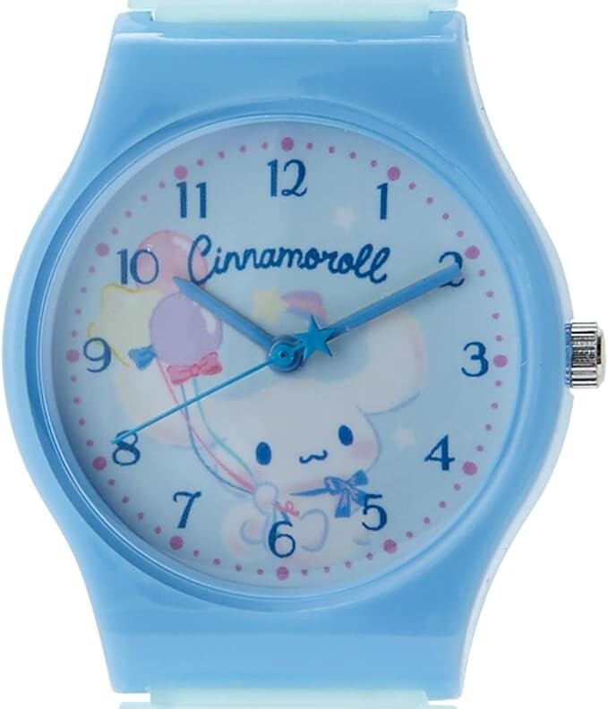 Sanrio character watch, chronograph, multi-color quartz, cinnamon roll, 180378
