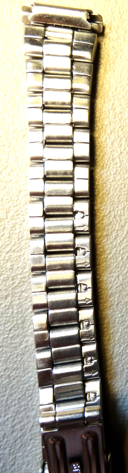New Silver Tone Stainless Steel Adjustable Clasp 11mm 12mm 13mm 14mm Watch Band