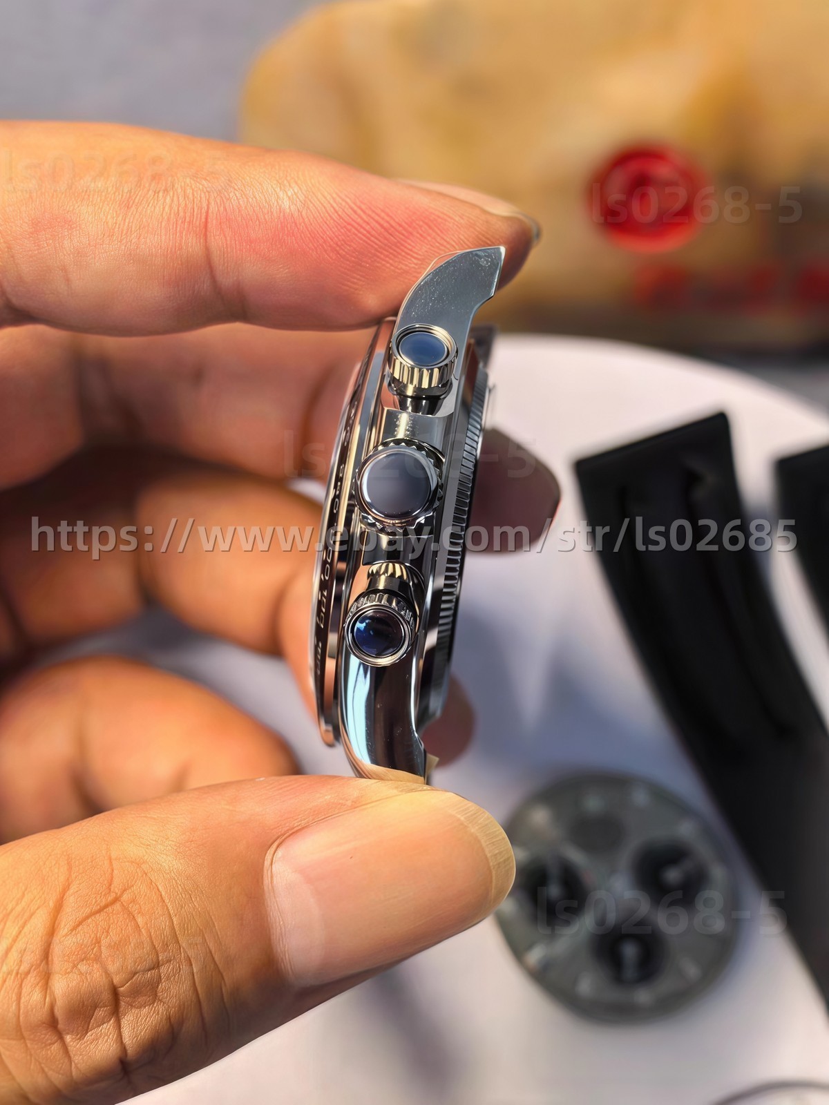 DIY SET for 40MM watch case + dial + hands +904L Strap Suitable for 4130 4131