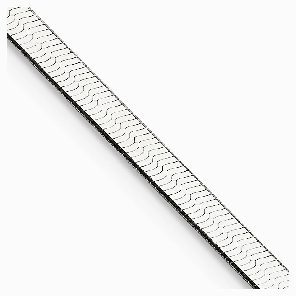 Sterling Silver 3mm Magic Herringbone Chain Necklace 16″-24″
