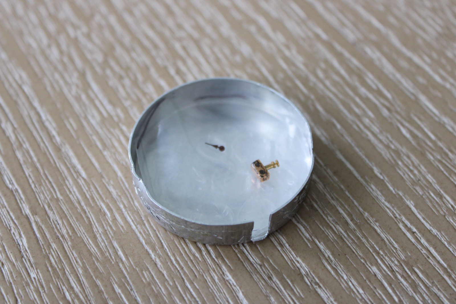 Landeron cal. 48 Swiss chronograph watch movement dial & hands- running