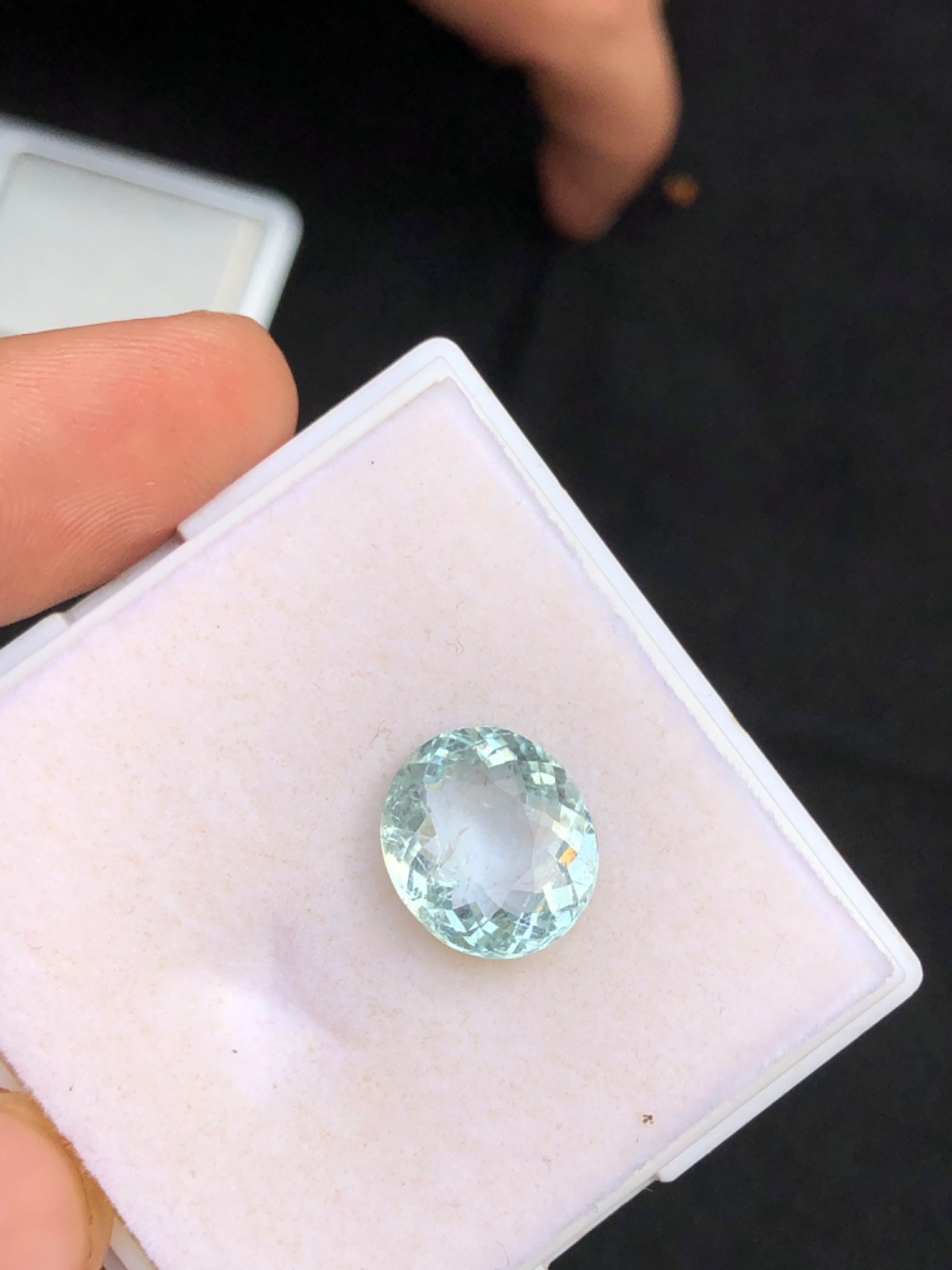 6.80 carat natural aquamarine loose gemstone