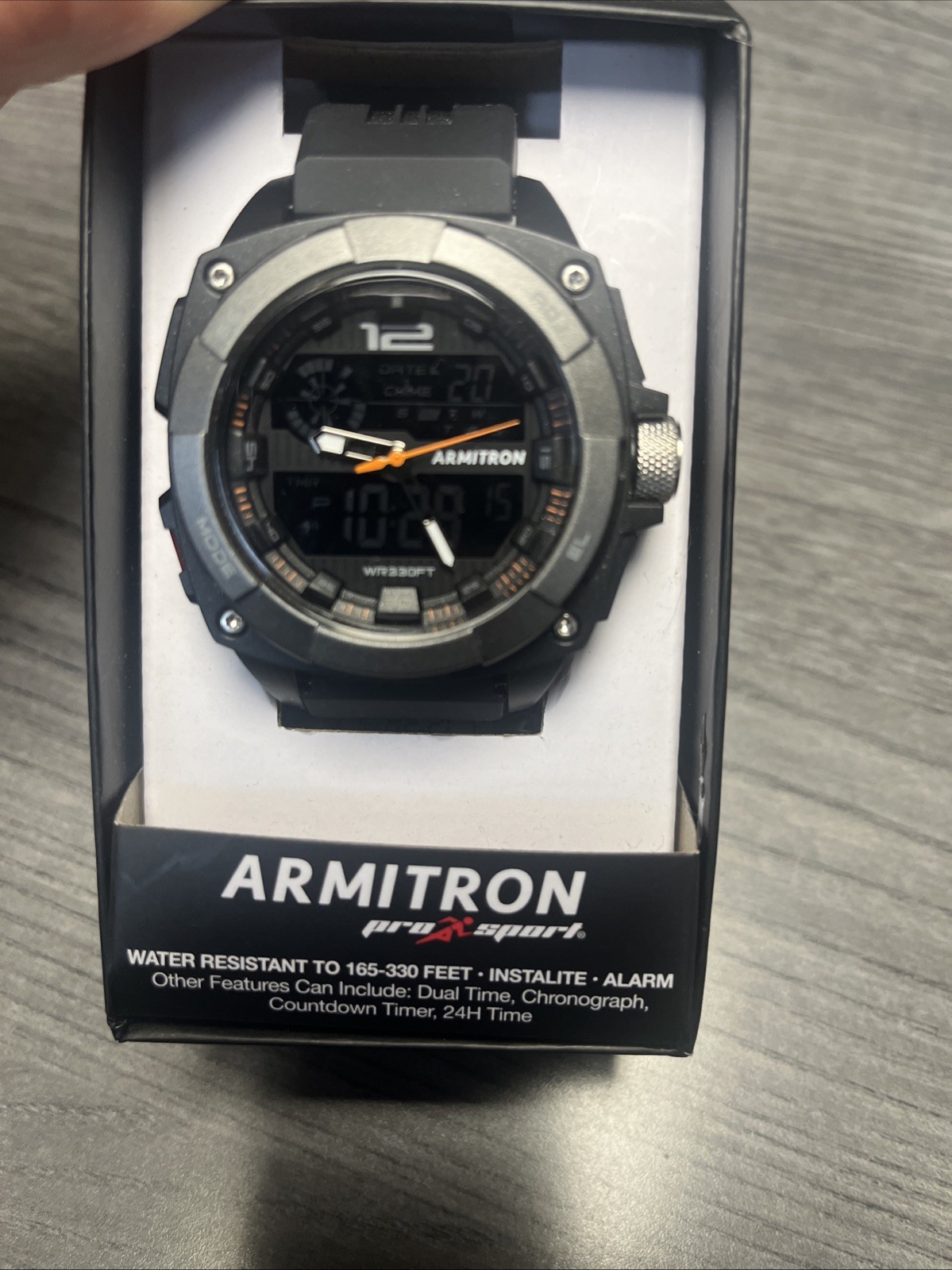 Armitron Unisex Adult Sport Analog Digital Chronograph Wristwatch 20/5372BLKTB