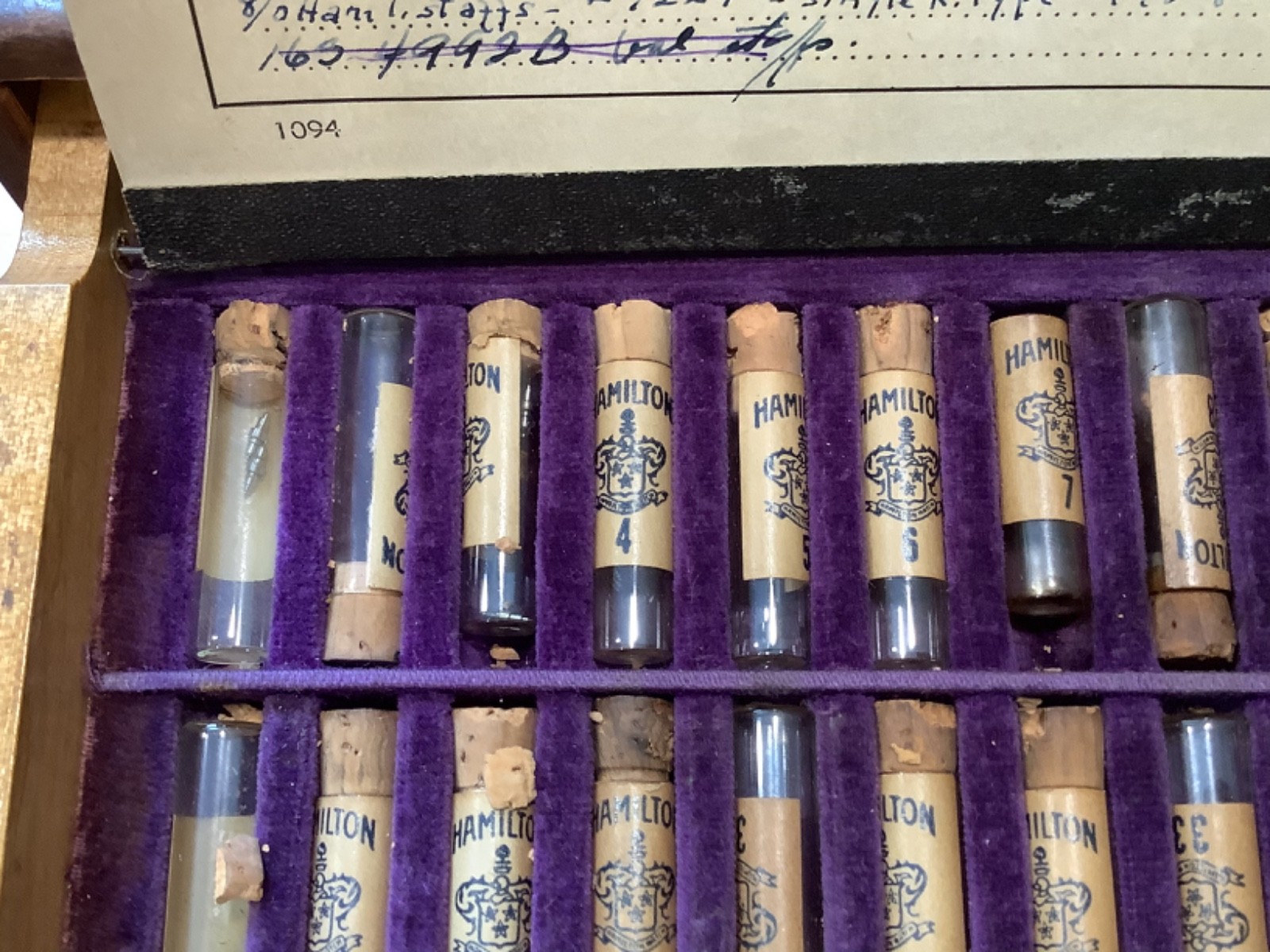VINTAGE HAMILTON WATCH MATERIAL SYSTEM AND CABINET