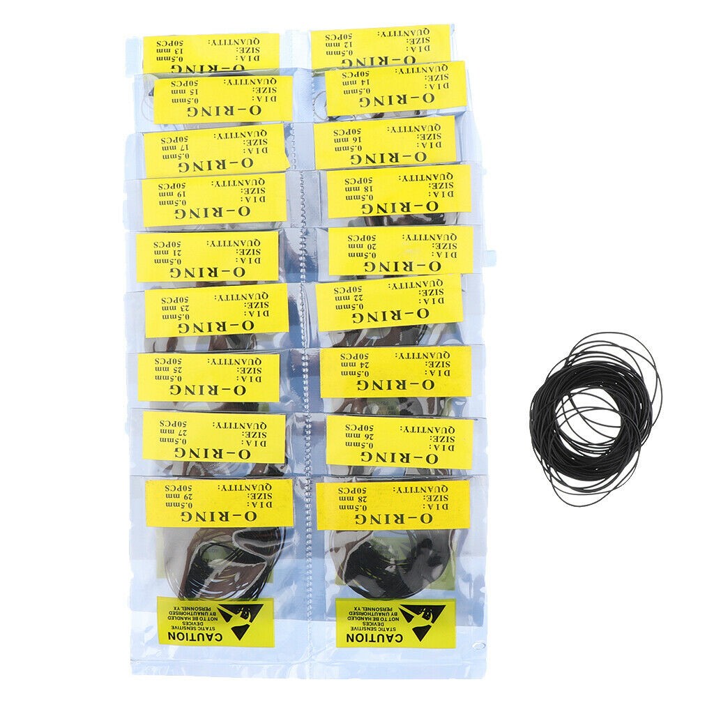 Silicone Watch Back Seal O Ring Rubber Gasket Assortment 12mm-30mm 0.5/0.6/0.7mm