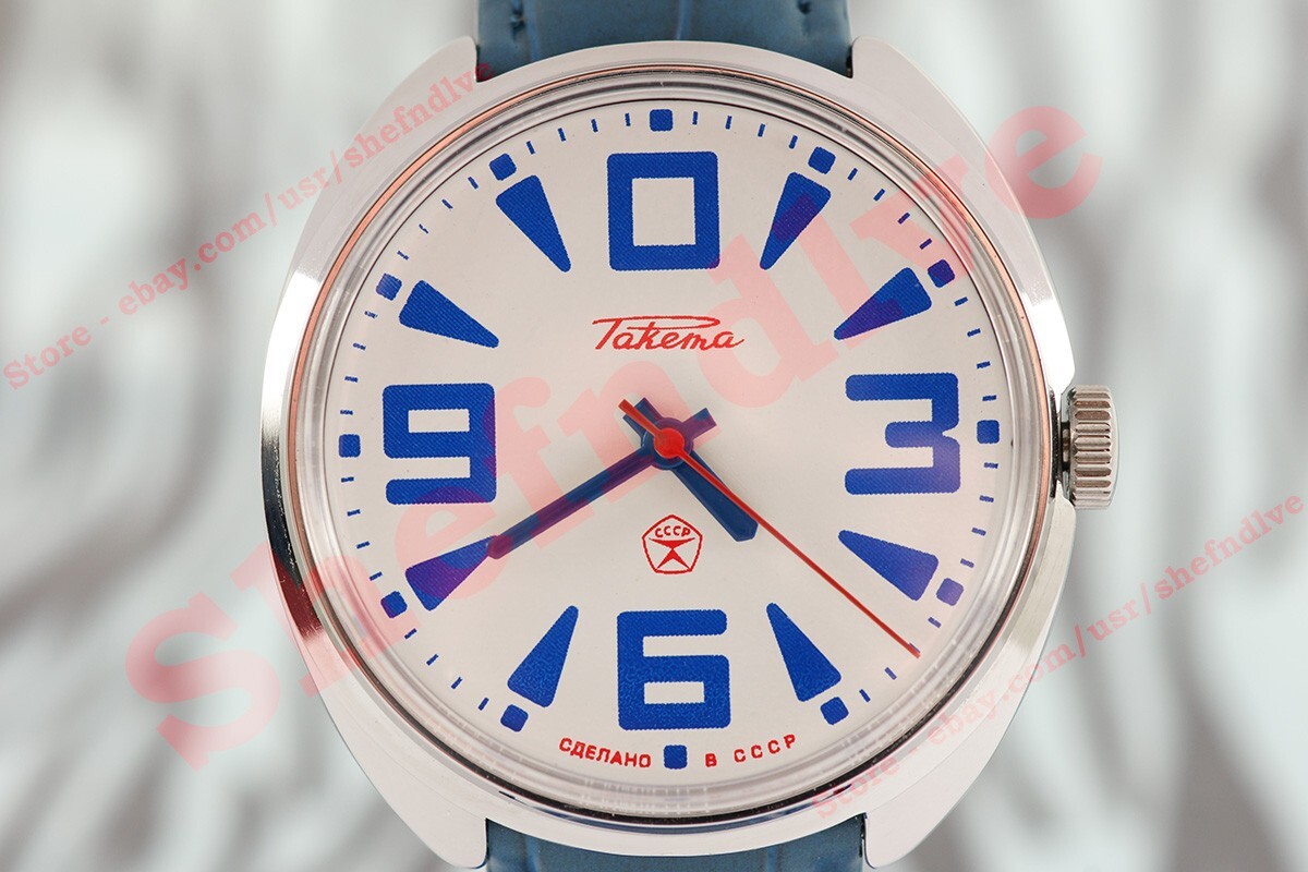 Rare Vintage Russian USSR mechanical OLD stock watch cal. 2609 Raketa 0 Big ZERO