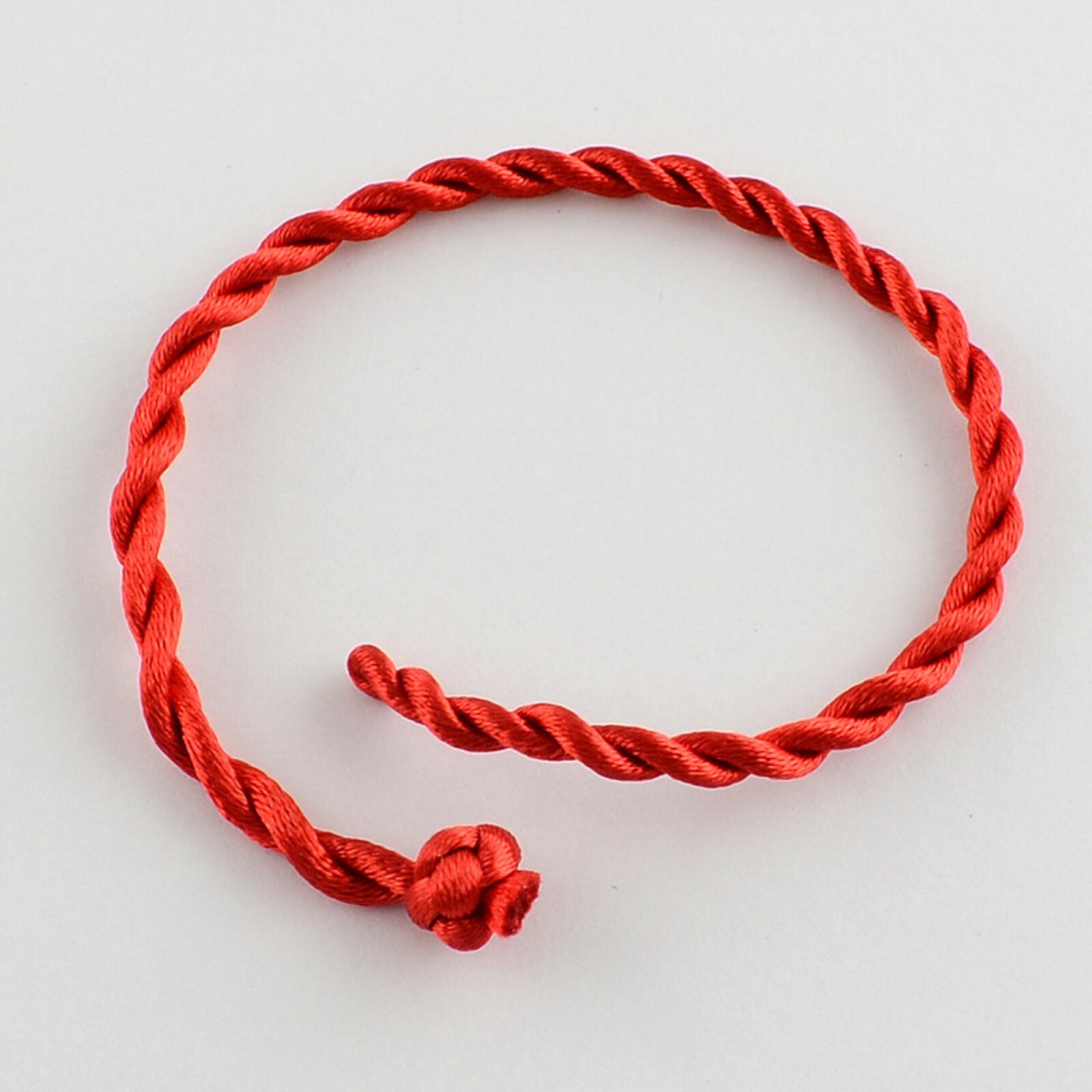 Lucky Red Cord Bracelet, Handmade Red Thread Good Luck Protection Bracelet