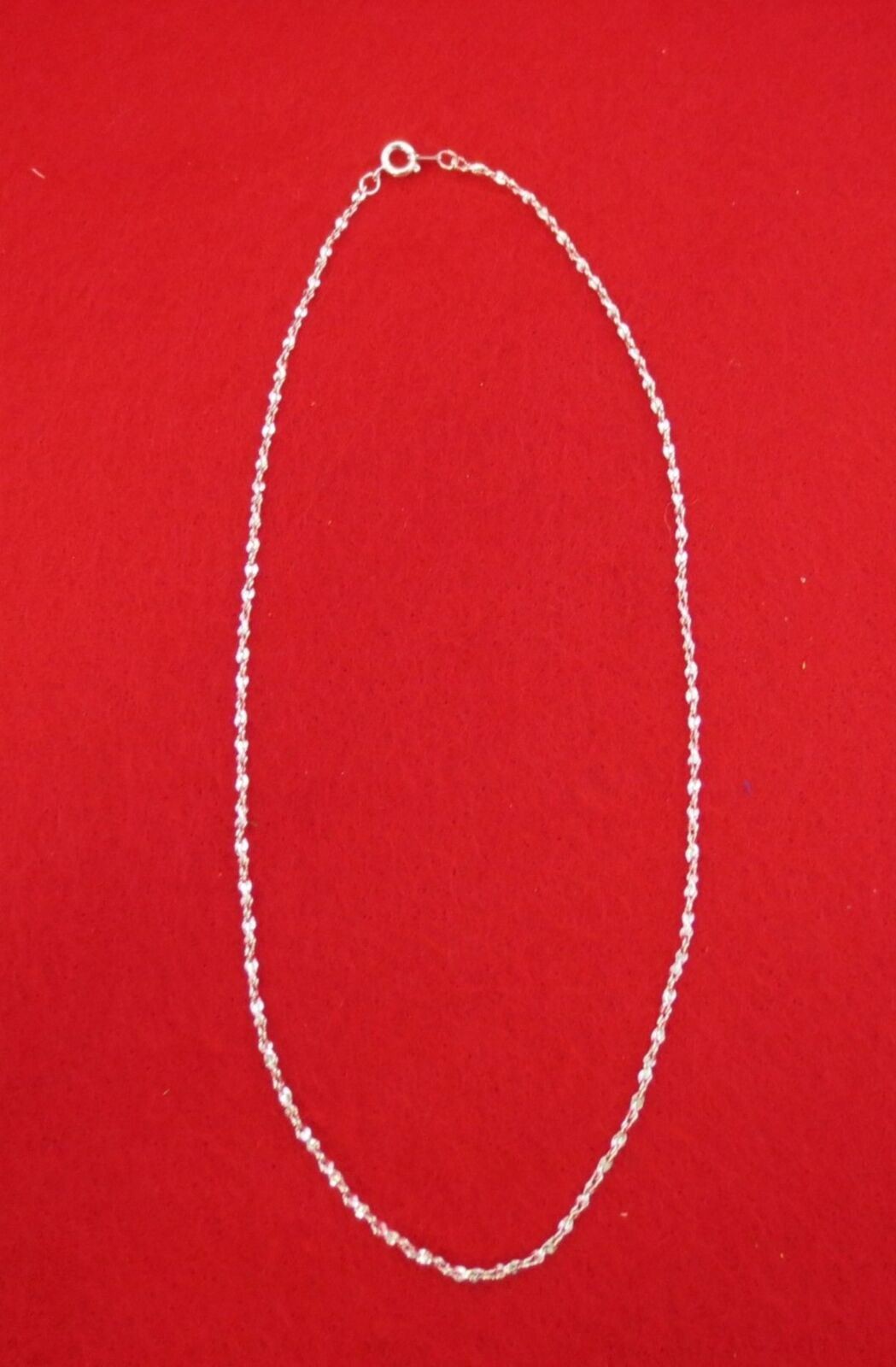 STERLING SILVER PLATED 30 INCH 2mm TWISTED NUGGET CHAIN NECKLACE