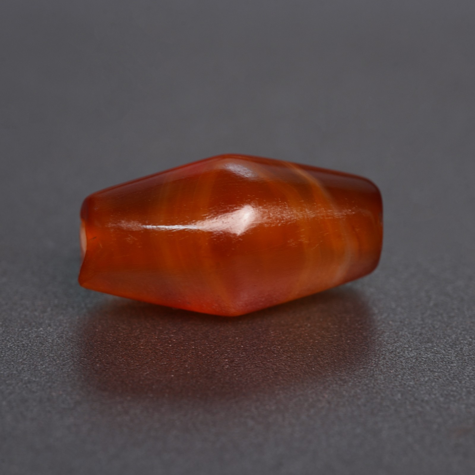Hand Polished Rare Natural Banded Agate, Vintage Asian Trade Energy Stone 4.9g