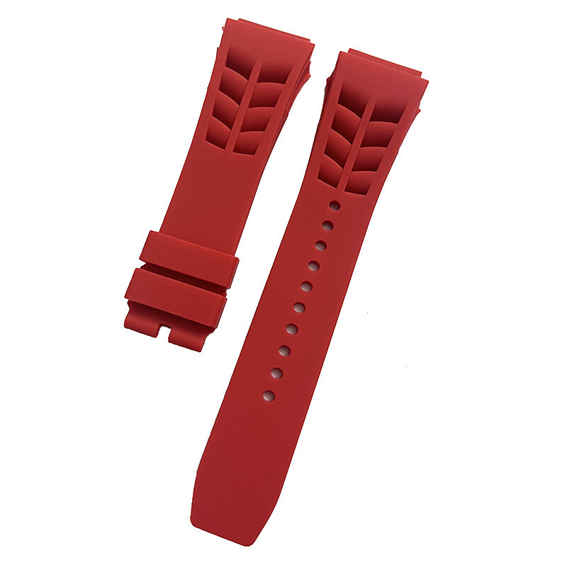 25mm-Spring Bar-Watch Rubber Band Strap For RICHARD MILLE RM011 RM-11