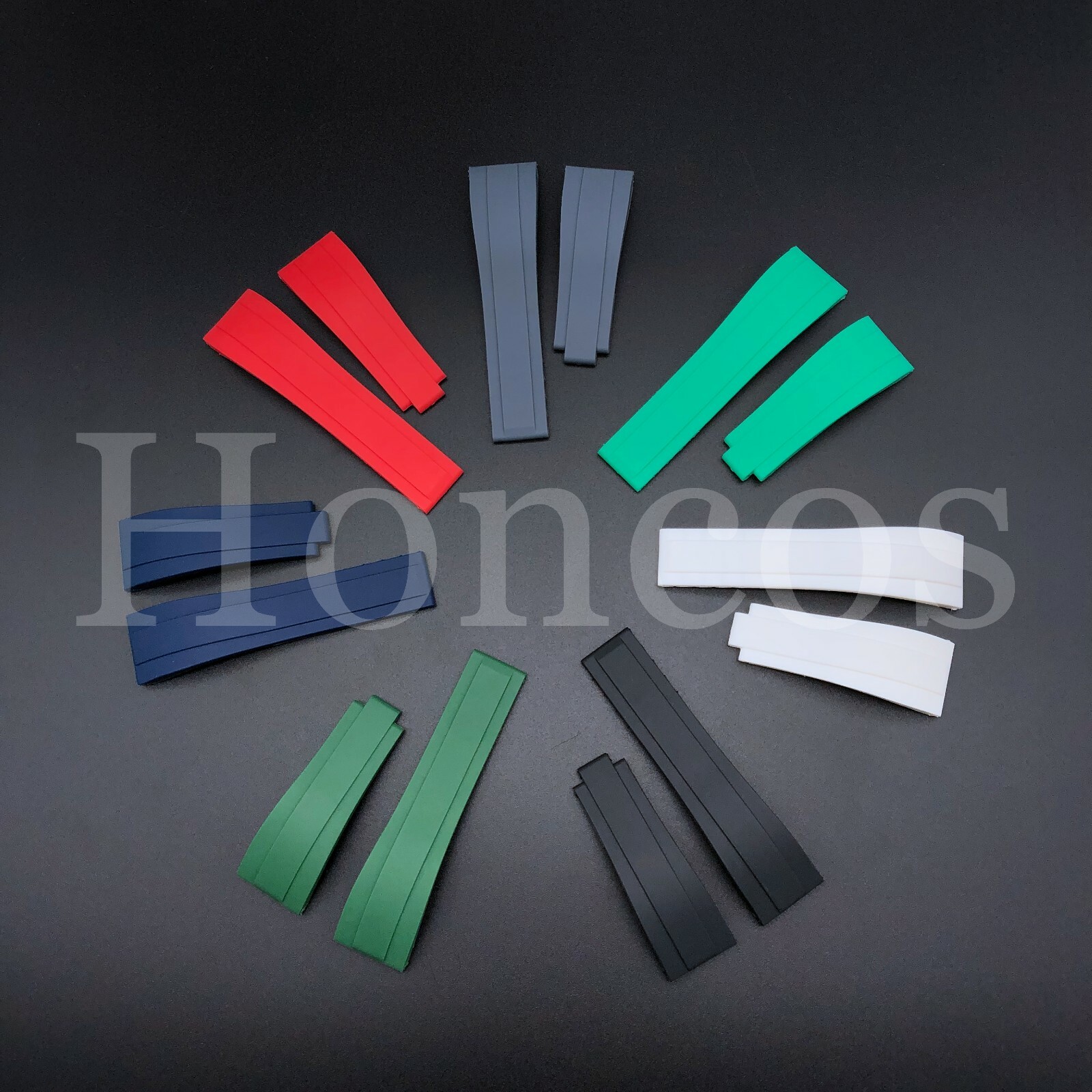 20MM SILICONE RUBBER WATCH STRAP BAND FITS FOR ROLEX DATEJUST DAYTONA SUB GMT