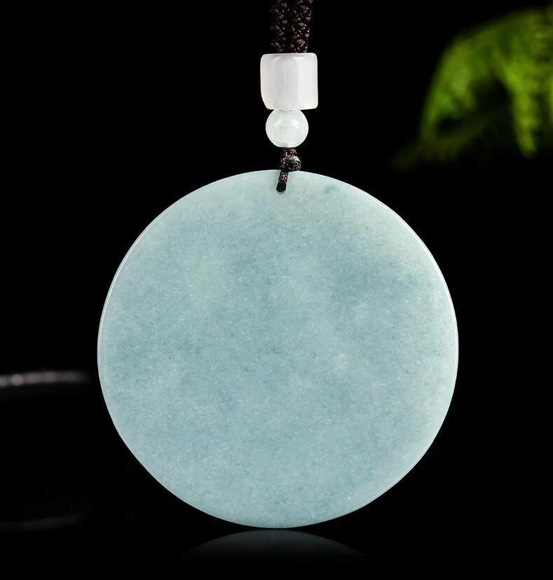 Real Grade A Natural Green Jade Jadeite Men Women Rabbit Guanyin Neck Pendant