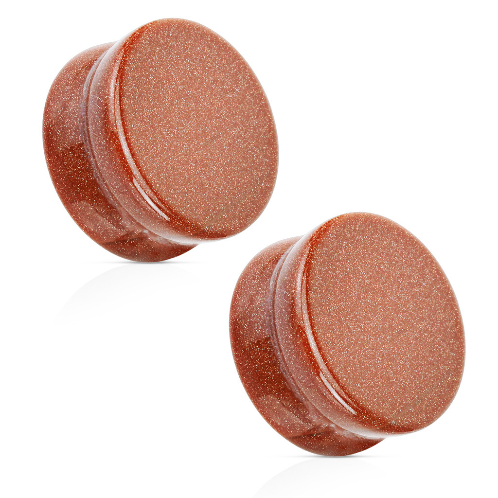 Organic Ear Plugs / tunnels Made of Solid Stone or Wood-SOLD AS A PAIR