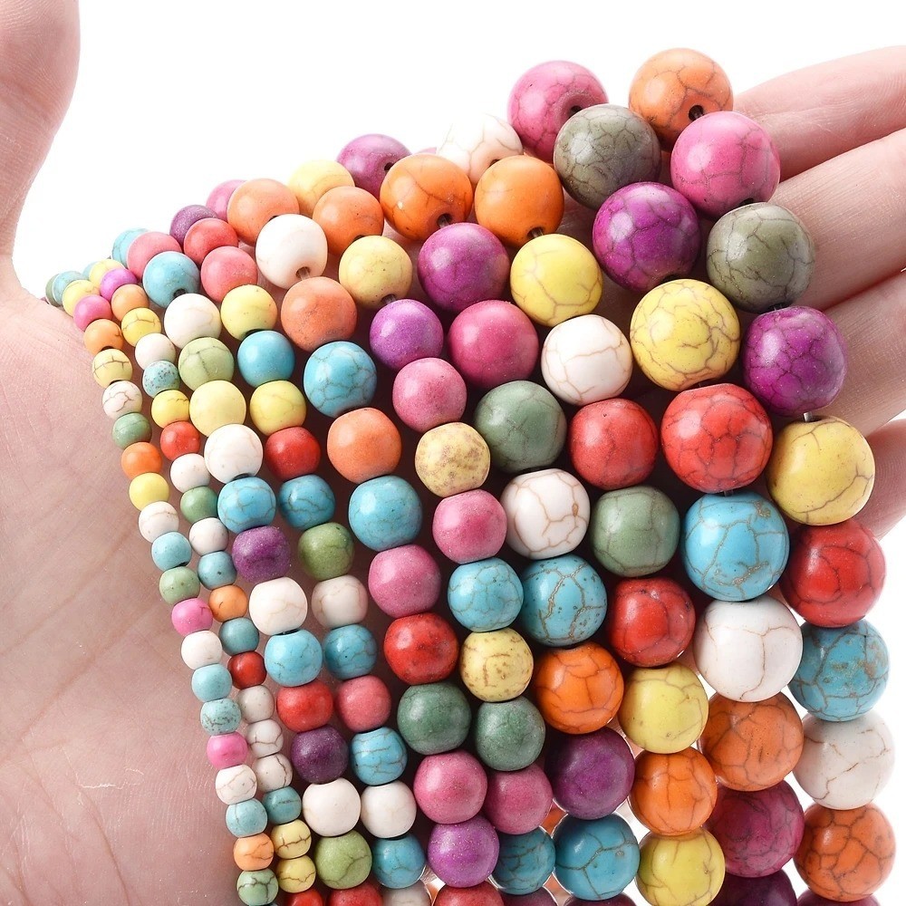Natural Gemstone Round Spacer Loose Beads Jewelry Making 4mm 6mm 8mm 10mm 12mm