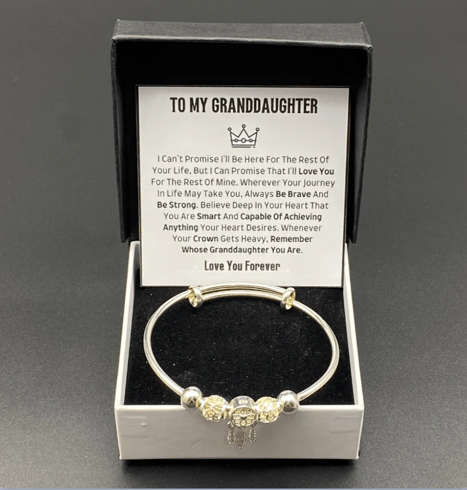 to my granddaughter bracelet gift for Birthday Christmas Graduation from grandma