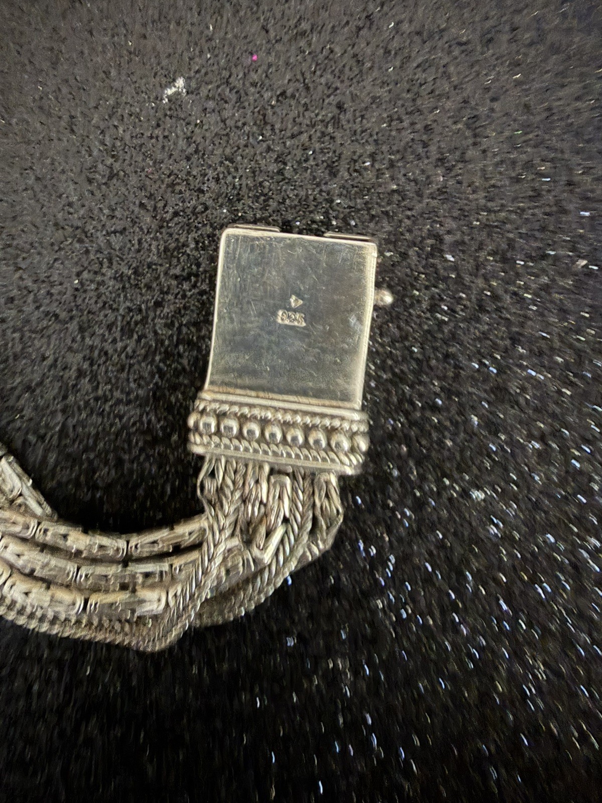 Sterling Silver 7.5″ SILPADA Multi-Strand Byzantine & Wheat Bracelet