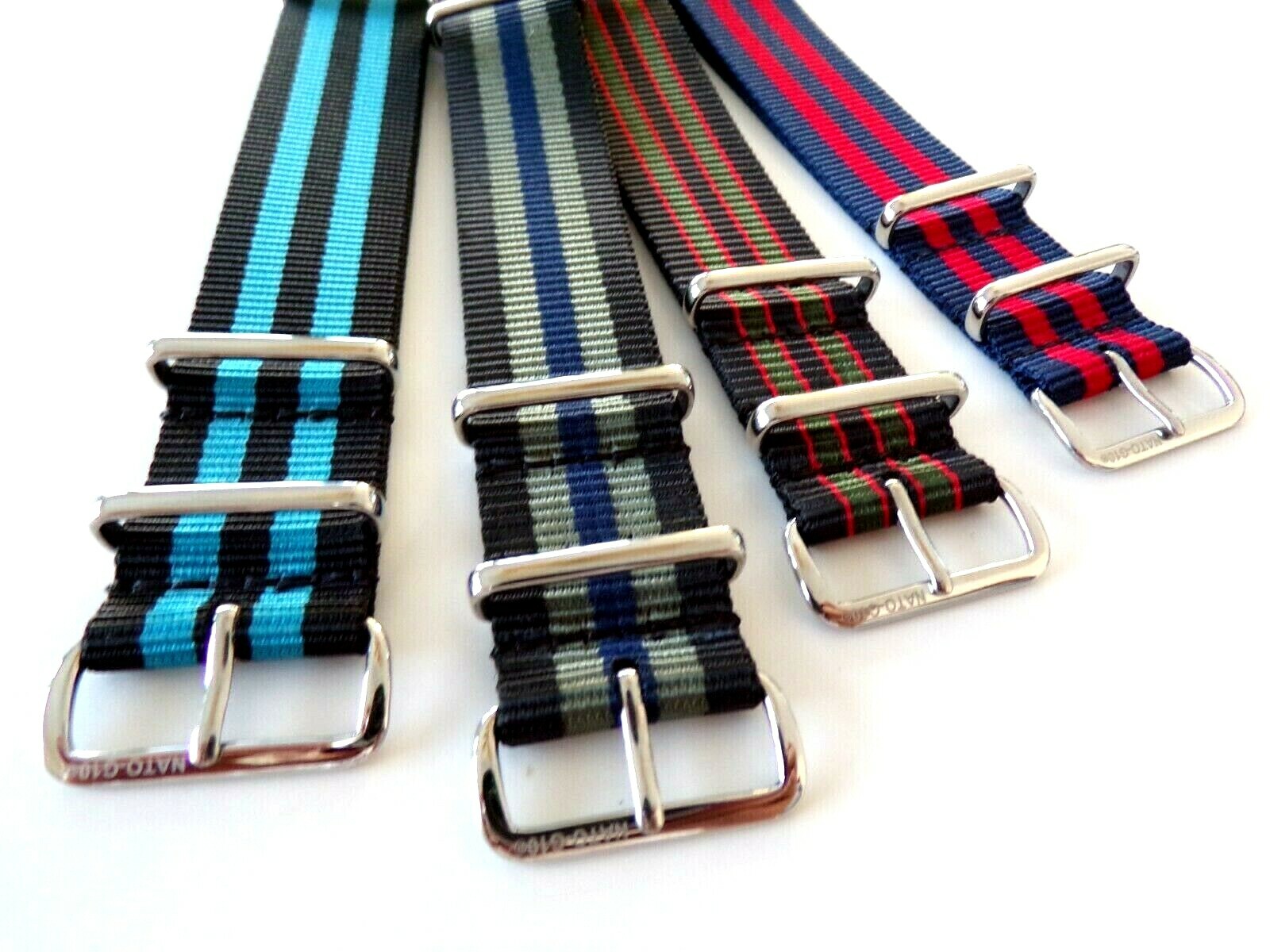 18 20 22 24 NATO G10® watchband strap Ballistic nylon RAF bond Military IW SUISS