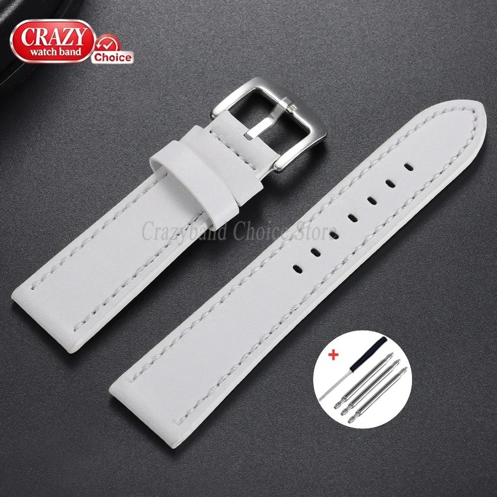 High Quality Leather Watch Band Straps mens stitched Wristband 18 20 22 24mm