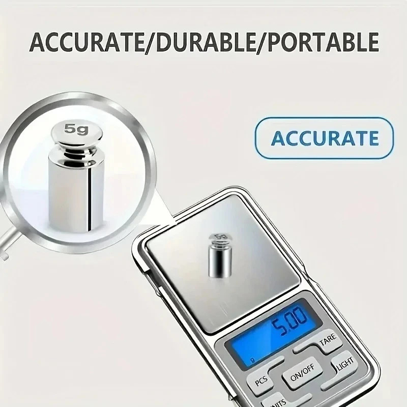 Portable 500g x 0.01g Mini Digital Scale Jewelry Pocket Balance Weight Gram LCD