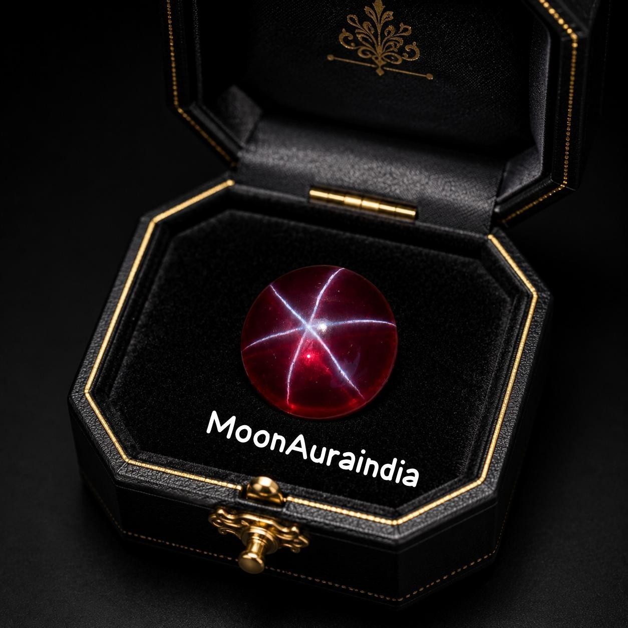 16Ct Natural Star Ruby Round Cabochon cut Certified Star Ruby Gemstone Jewelry