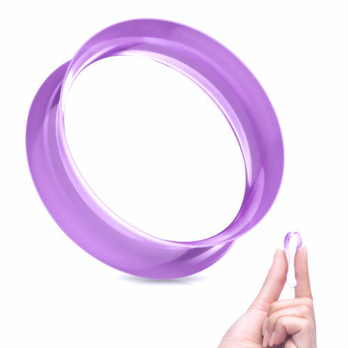 PAIR-ULTRA THIN SKINS TUNNELS-Silicone Ear Skins-Ear Gauges-Soft Ear plugs