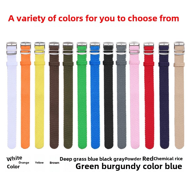 High Quality Breathable Nylon Canvas Watch Band Strap 14/16/18/20/22mm Universal