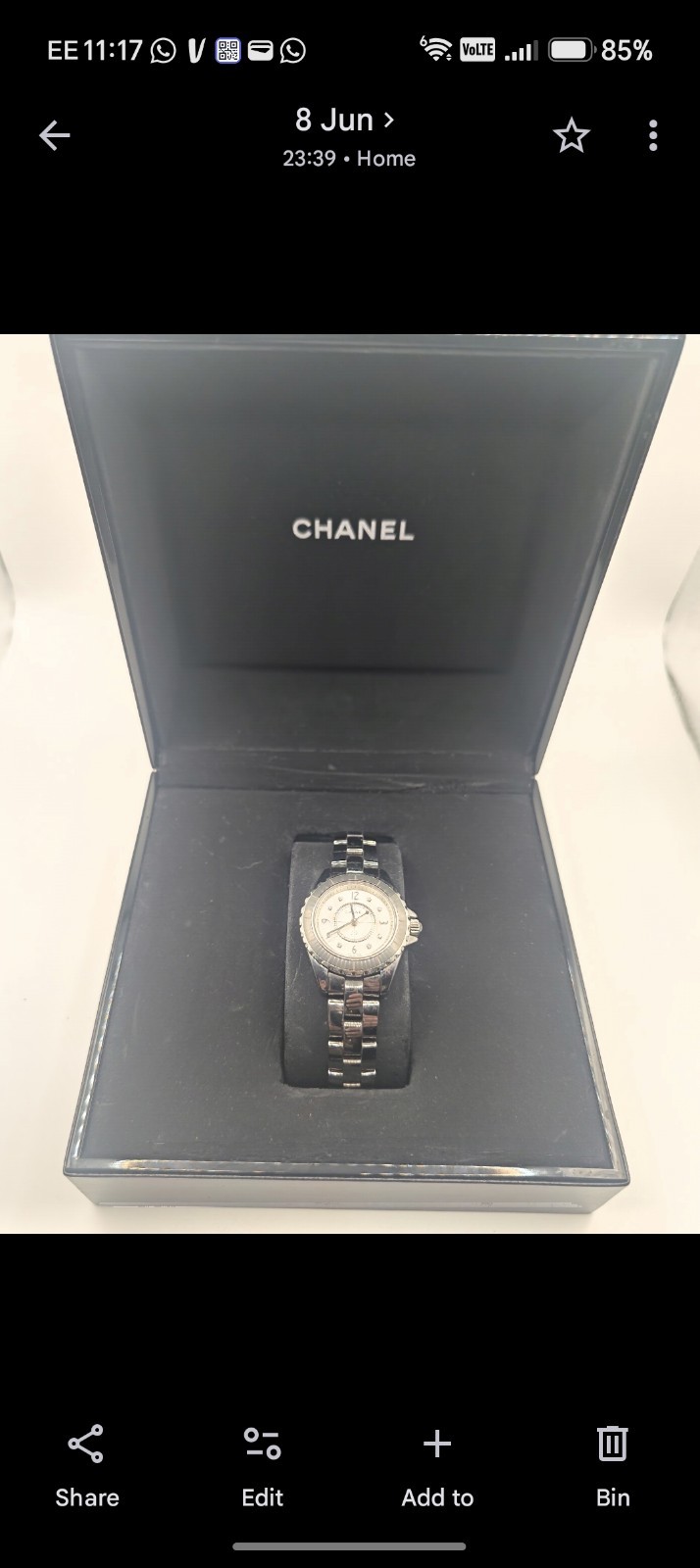 Chanel J12 Chromatic H3401 29mm Quartz 8 Diamond Dial Box & Papers