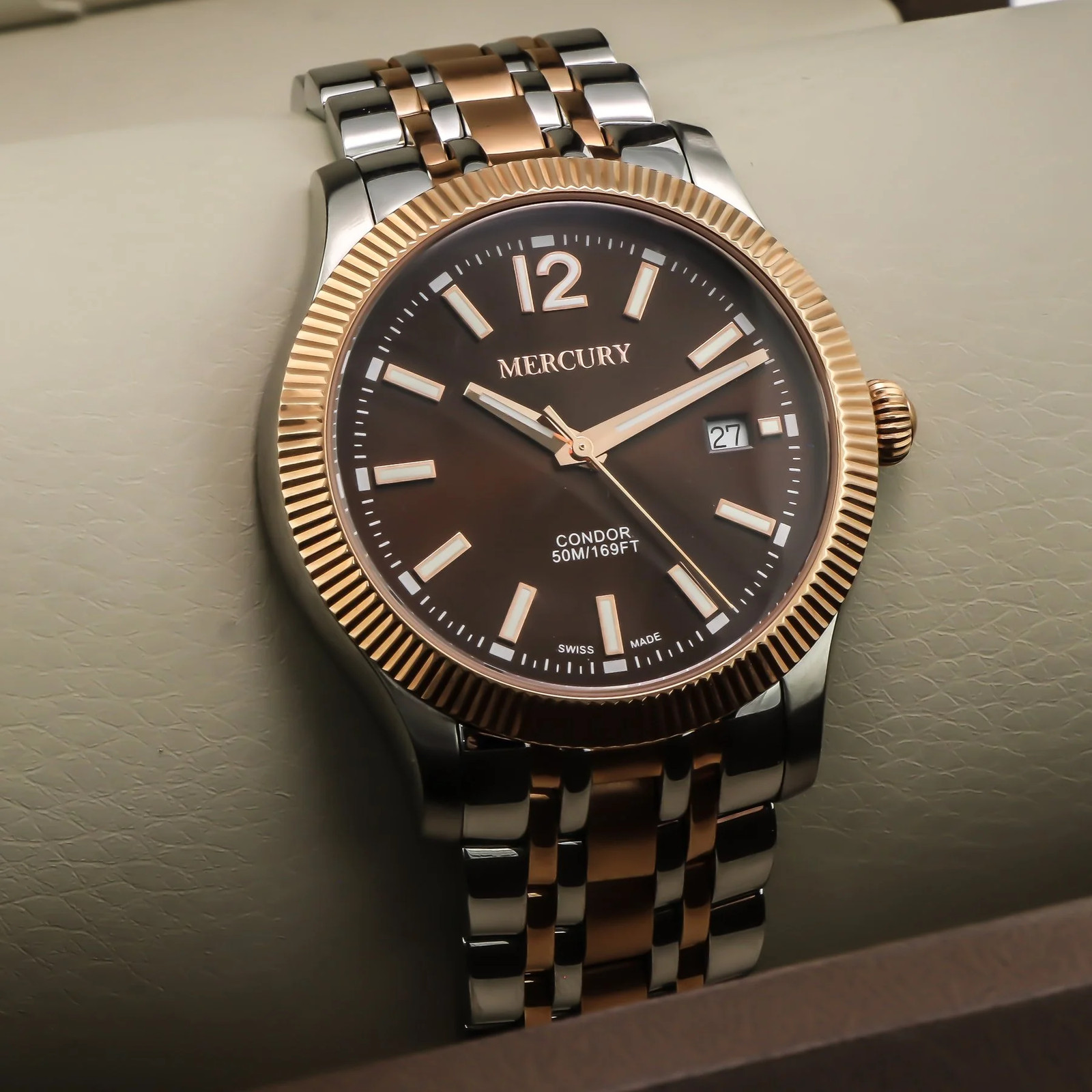 Mercury – Swiss Watch – ME455-SR-4 Quartz 45 mm ME455 50m (5 ATM, 169 ft)
