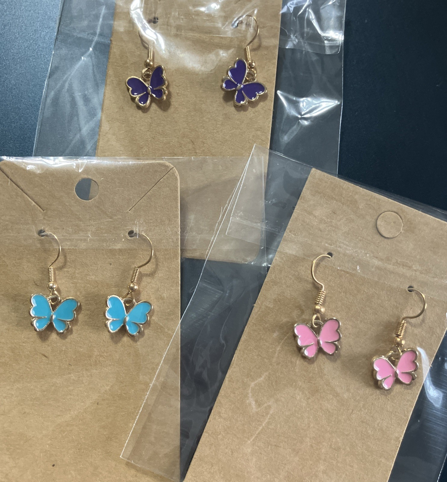 Buyer’s Choice. Goldtone Butterfly Dangle Drop Earrings Jewelry Pierced New Gift