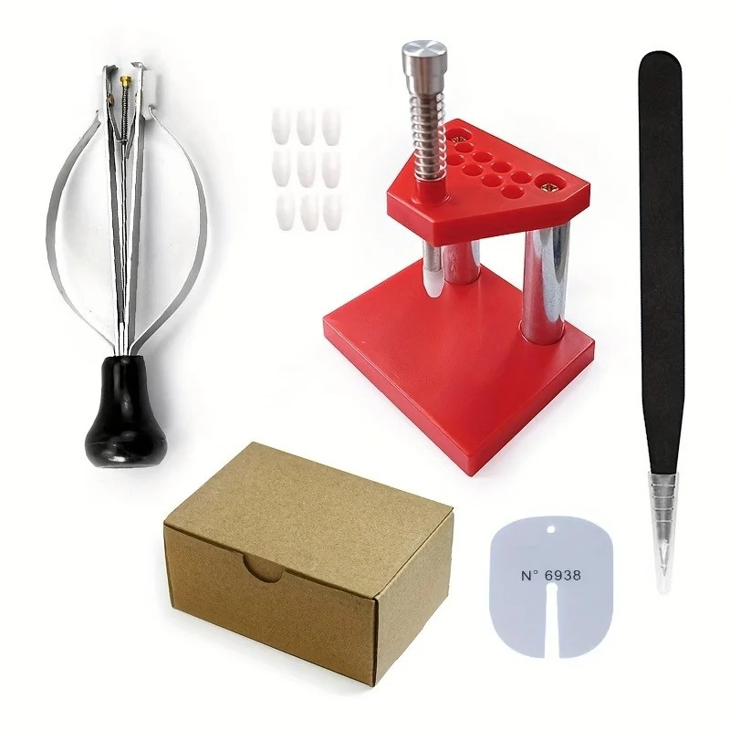 Red Watch Hand Remover Presser Tool – Portable Plunger Puller for Watchmaker