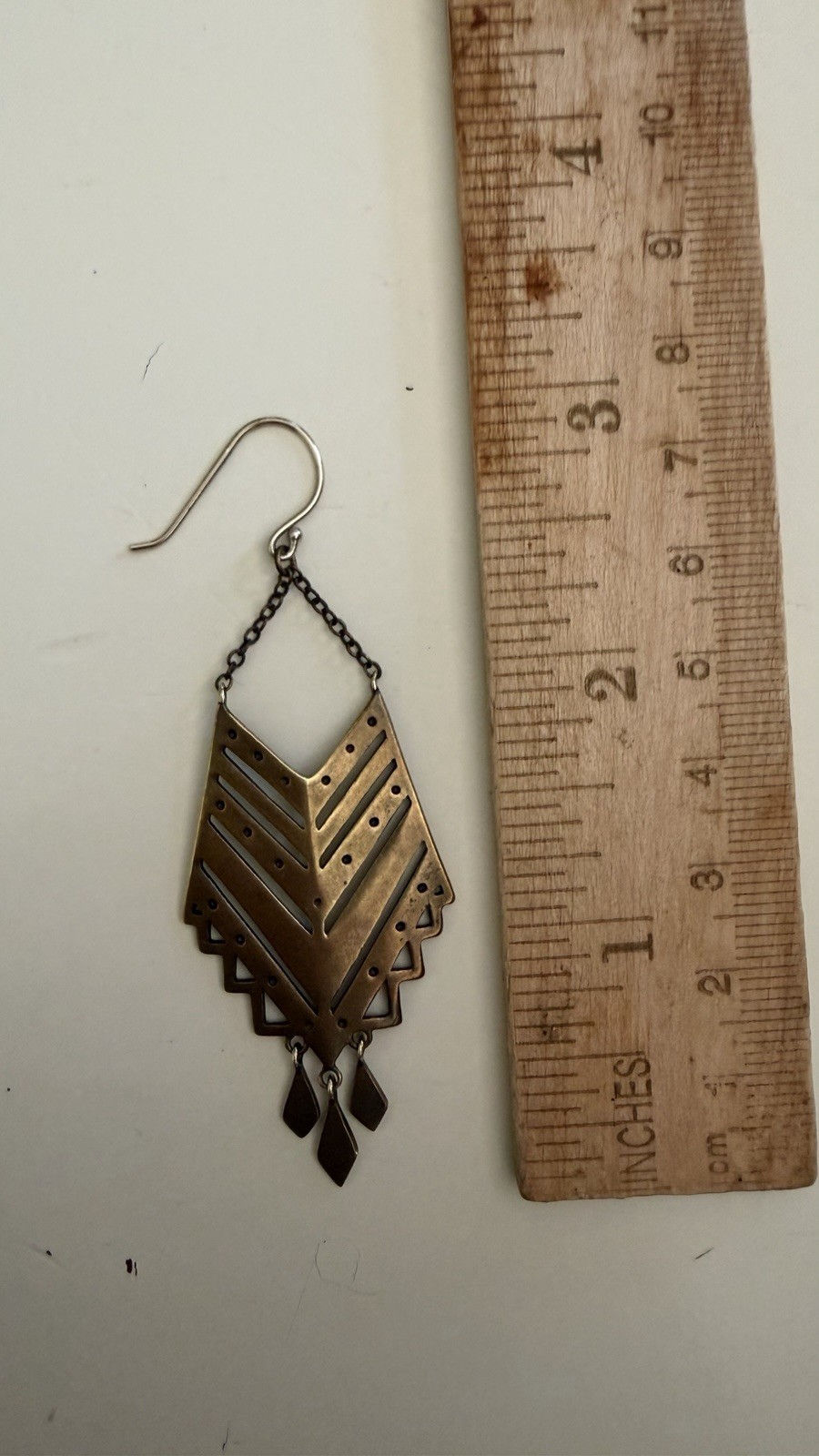Silpada brass geometric earings