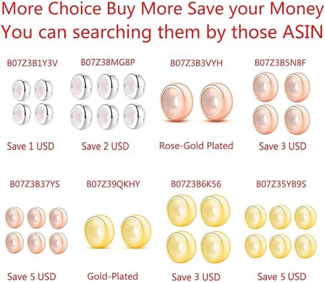 Lightweight and Stylish Sterling Silver Rondelle Spacer Beads for Bracelets