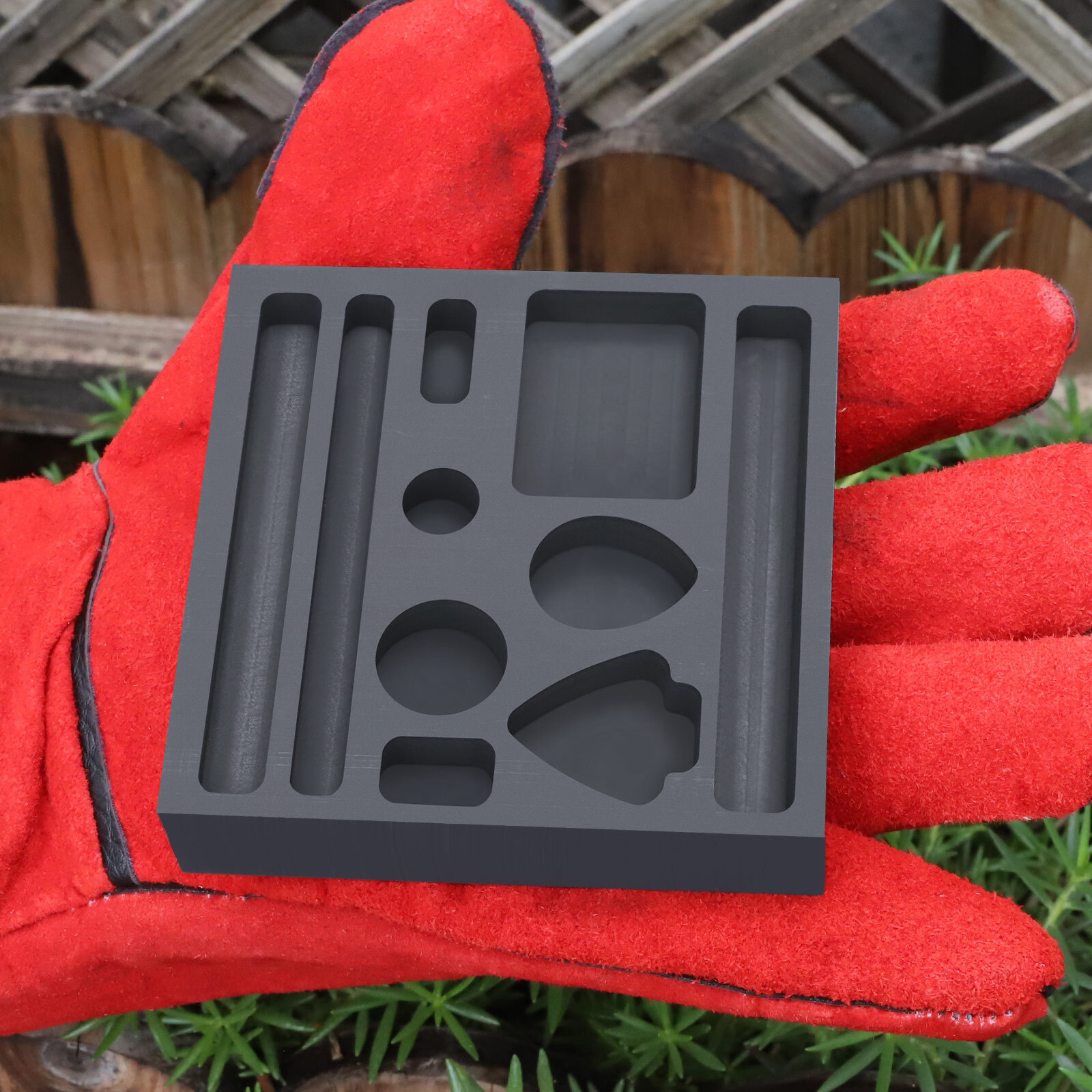 1PC Graphite Ingot Casting Mold Combo Mould For Melting Refining Gold Silver NEW